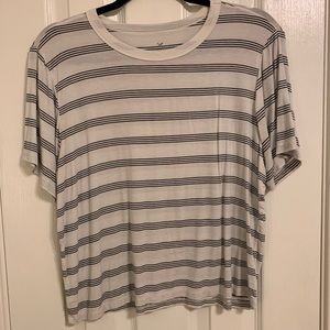 Black and White Striped Tee